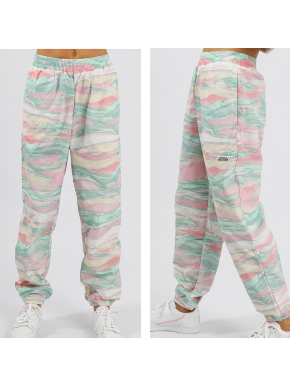 Adidas Originals R.Y.V Pants Pastel Marble Print Track Pants Joggers New Size M